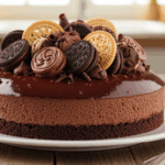 Chocolate Mousse Cake With Cookies