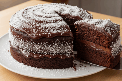 Chocolate Cake With Grated Coconut