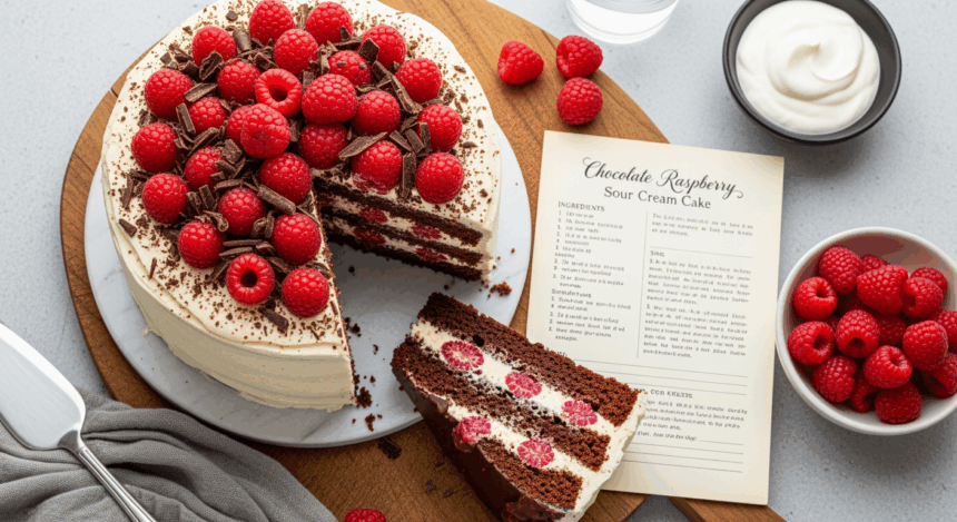 Chocolate Raspberry Cake Recipe With Sour Cream