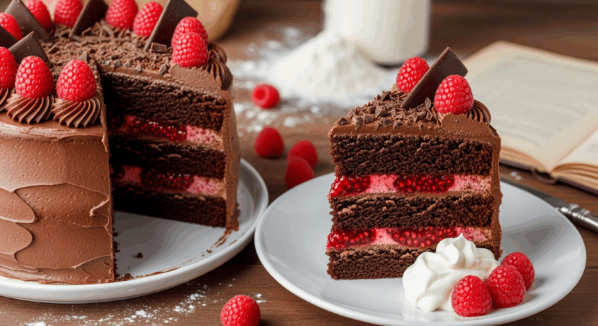 How To Make Chocolate Cake With Raspberry Filling