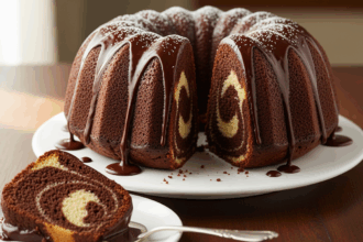 Marble Cake With Chocolate And Vanilla Cake Mix