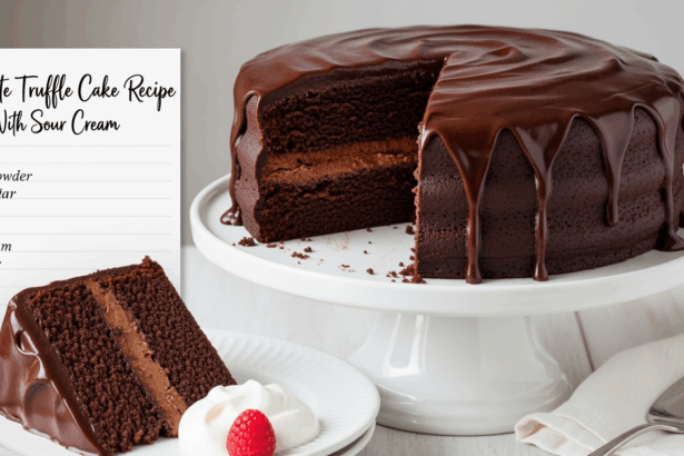 Chocolate Truffle Cake Recipe With Sour Cream