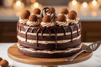 Chocolate Truffle Cake With Buttercream