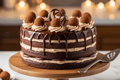 Chocolate Truffle Cake With Buttercream