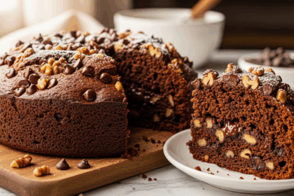 Chocolate Chip Cake With Nuts