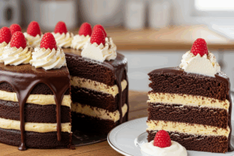 Chocolate Cake With Sour Cream Filling