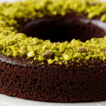 Chocolate Cake With Pistachio Topping