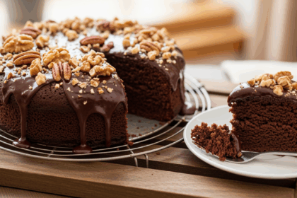 Easy Chocolate Cake With Nuts