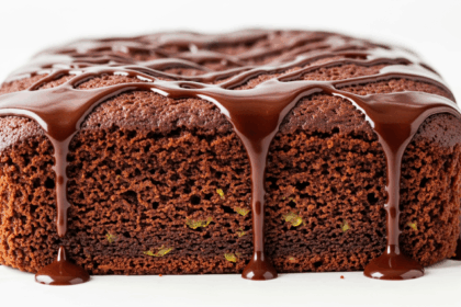 Chocolate Zucchini Cake With Glaze