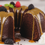 Chocolate Bundt Cake With Caramel Sauce