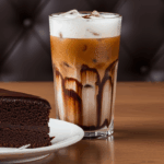Iced Coffee With Chocolate Cake