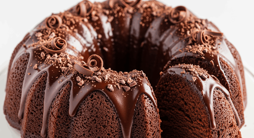 Double Chocolate Bundt Cake With Chocolate Glaze