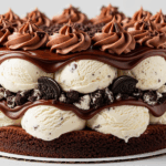 Ice Cream Cake With Chocolate Frosting