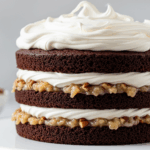 German Chocolate Cake With Swiss Meringue Buttercream