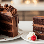 Chocolate Cake With Brownie Filling