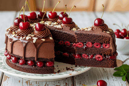 Chocolate Cherry Cake With Almond Extract