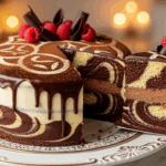 Marble Cake With Chocolate Mousse Filling