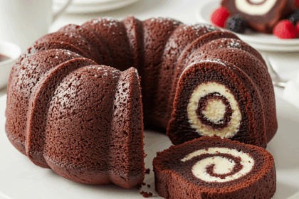 Chocolate Bundt Cake With Cheesecake Filling