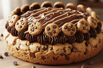 Cookie Cake With Chocolate Filling