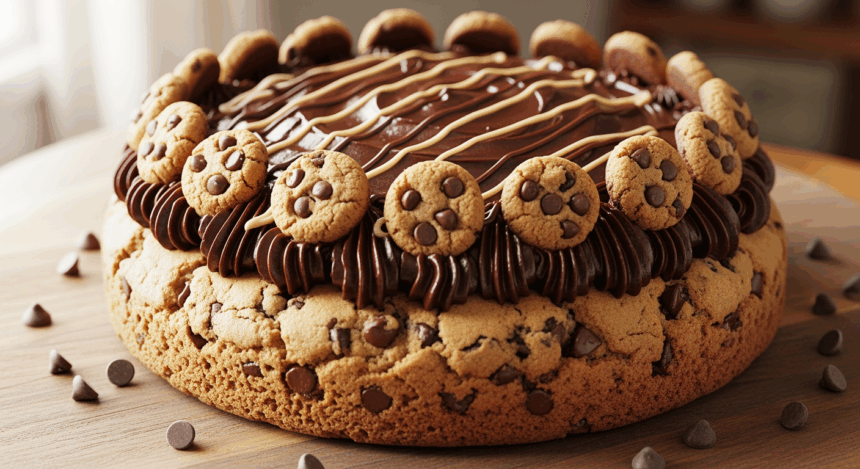 Cookie Cake With Chocolate Filling