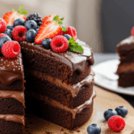 Vegan Chocolate Cake With Berries