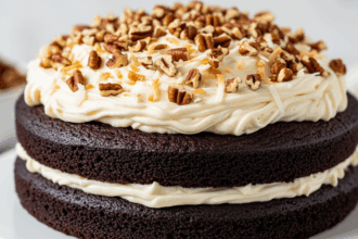 Chocolate Cake With Coconut Pecan Frosting