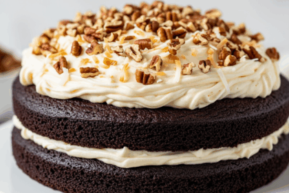 Chocolate Cake With Coconut Pecan Frosting