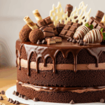 Chocolate Drip Cake With Chocolates On Top