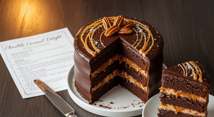 Chocolate Cake With Caramel Filling Recipe