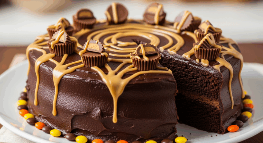 Chocolate Cake With Reeses Cups