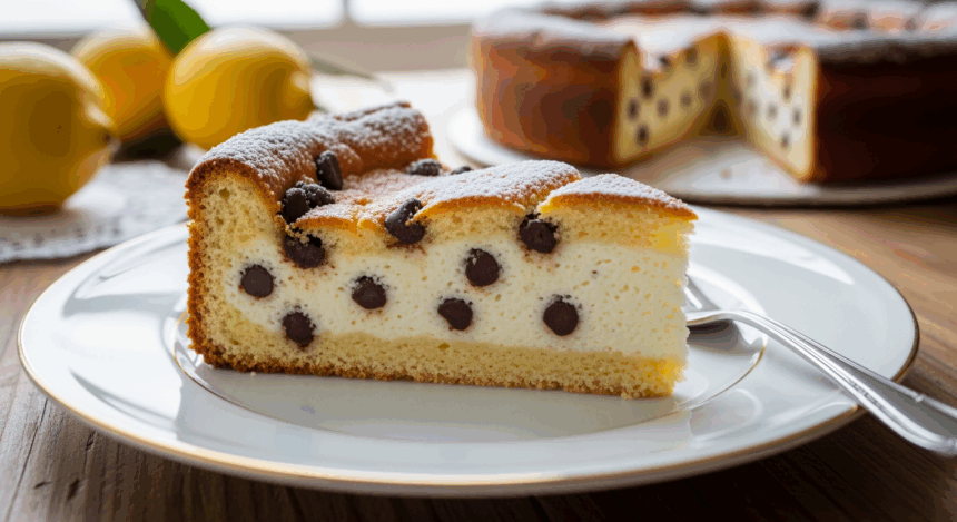 Italian Ricotta Cake With Chocolate Chips