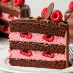 Chocolate Cake With Raspberry Mousse Filling