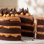Chocolate Cake With Praline Frosting