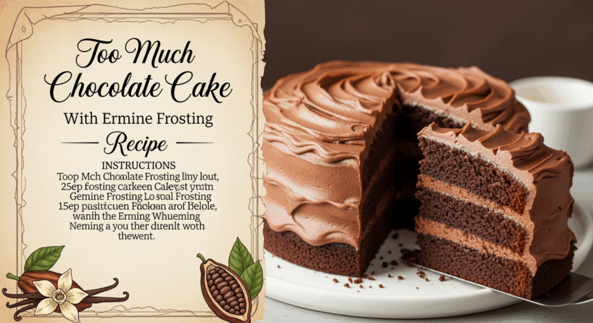 Too Much Chocolate Cake With Ermine Frosting Recipe