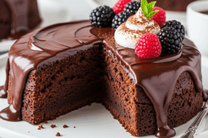 Flourless Chocolate Cake With Chocolate Ganache
