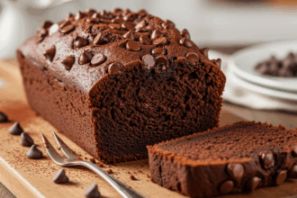 Chocolate Loaf Cake With Chocolate Chips
