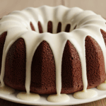 Chocolate Bundt Cake With White Glaze