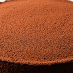 Chocolate Cake With Cocoa Powder Topping