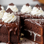 Chocolate Poke Cake With Ganache