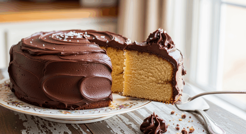Old Fashioned Butter Cake With Chocolate Frosting