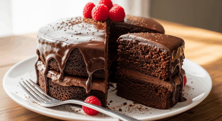 Keto Chocolate Cake With Ganache