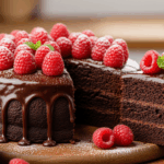 Easy Chocolate Cake With Raspberries