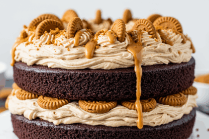 Chocolate Cake With Cookie Butter Frosting