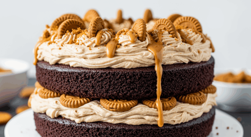 Chocolate Cake With Cookie Butter Frosting