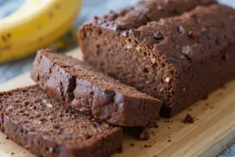 3 Ingredient Chocolate Banana Bread Recipe