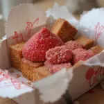 Red Cake In Bento Box