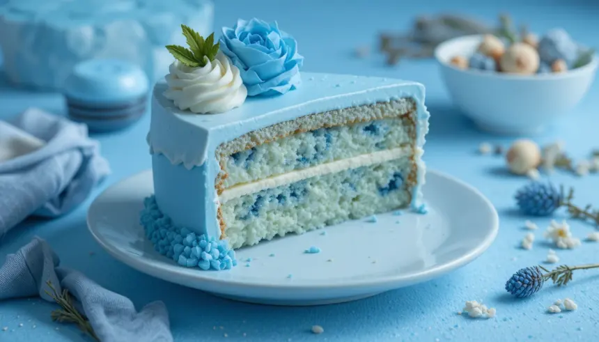 Blue Bento Cake Aesthetic