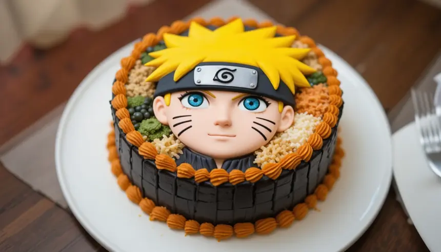 Naruto Bento Cake Design