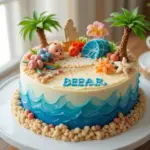 Bento Cake Beach Design