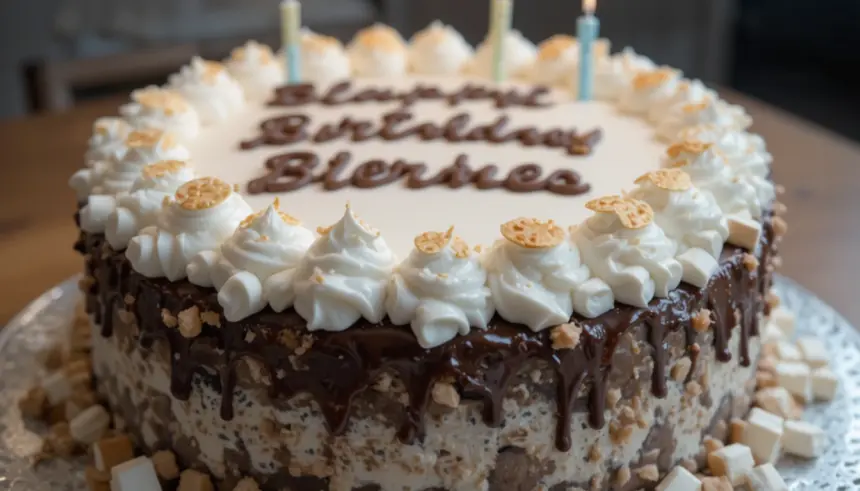 Smores Birthday Cake